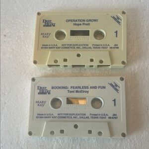 Vintage 90s Mary Kay Cassette tapes deep in the Heart seminar booking growing